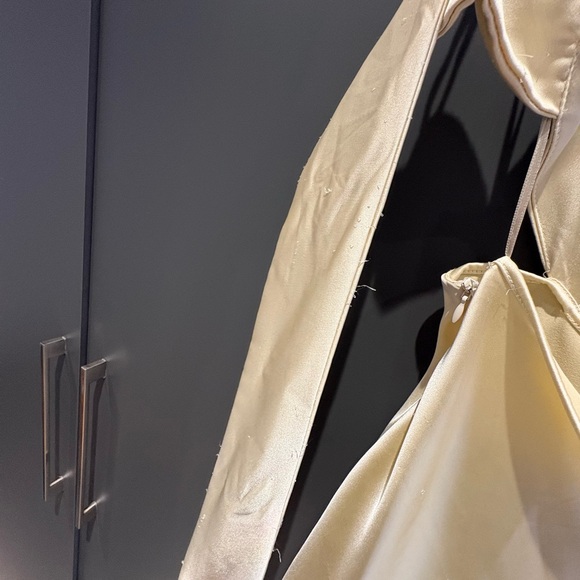 Zara champagne Maxi Dress with Spaghetti Straps and open back - Picture 12 of 13